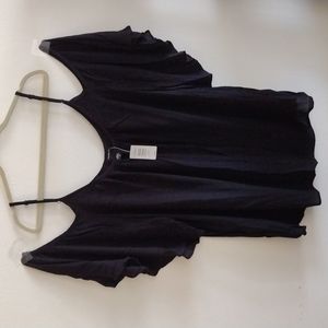 Torrid Flounce Cold Shoulder Blouse